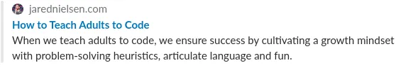 Slack with Open Graph