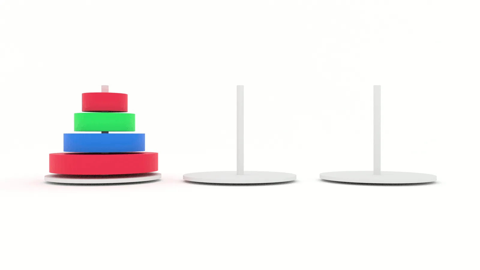  Illustration of Towers of Hanoi 