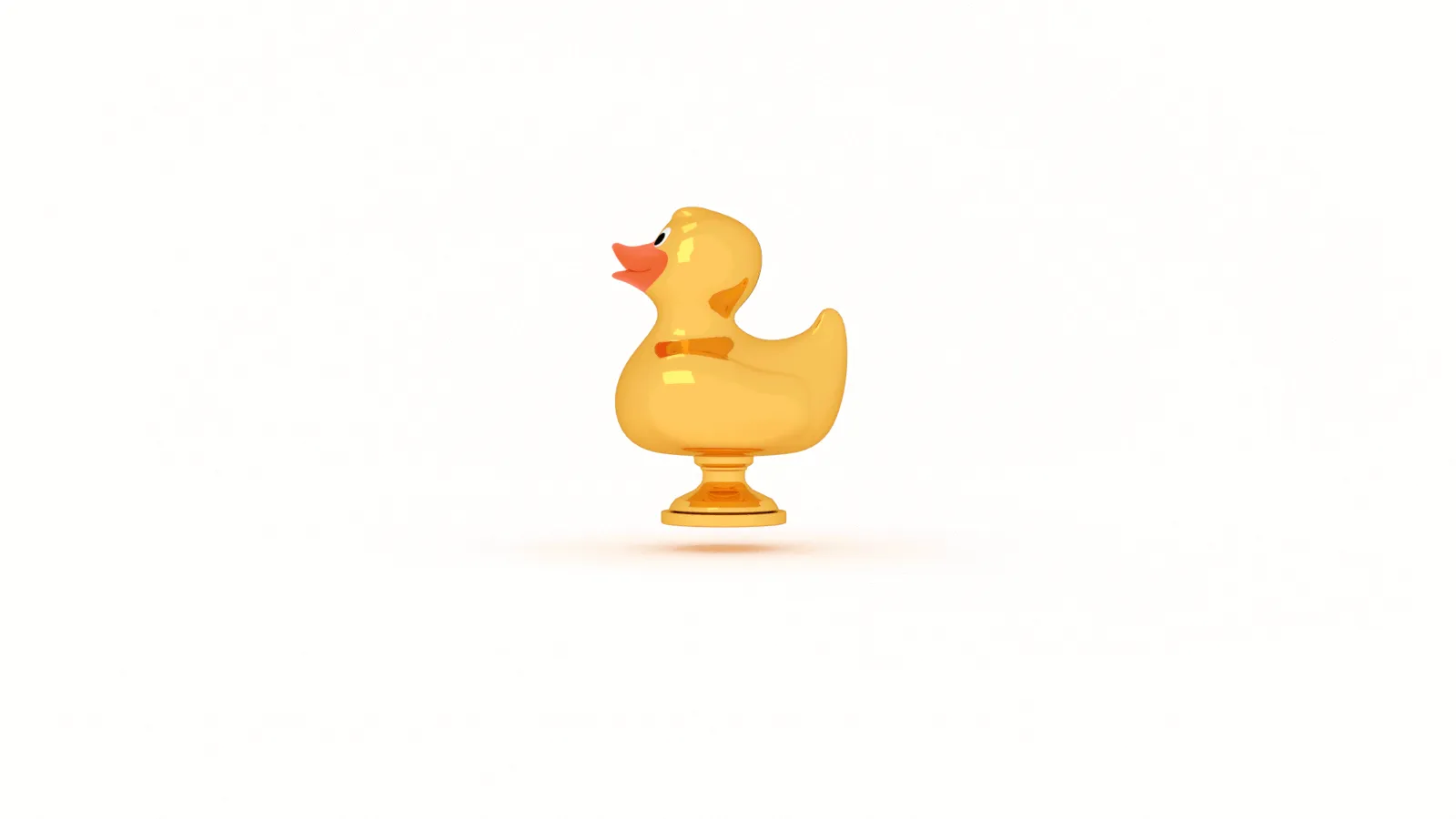 Graphic of a duck trophy