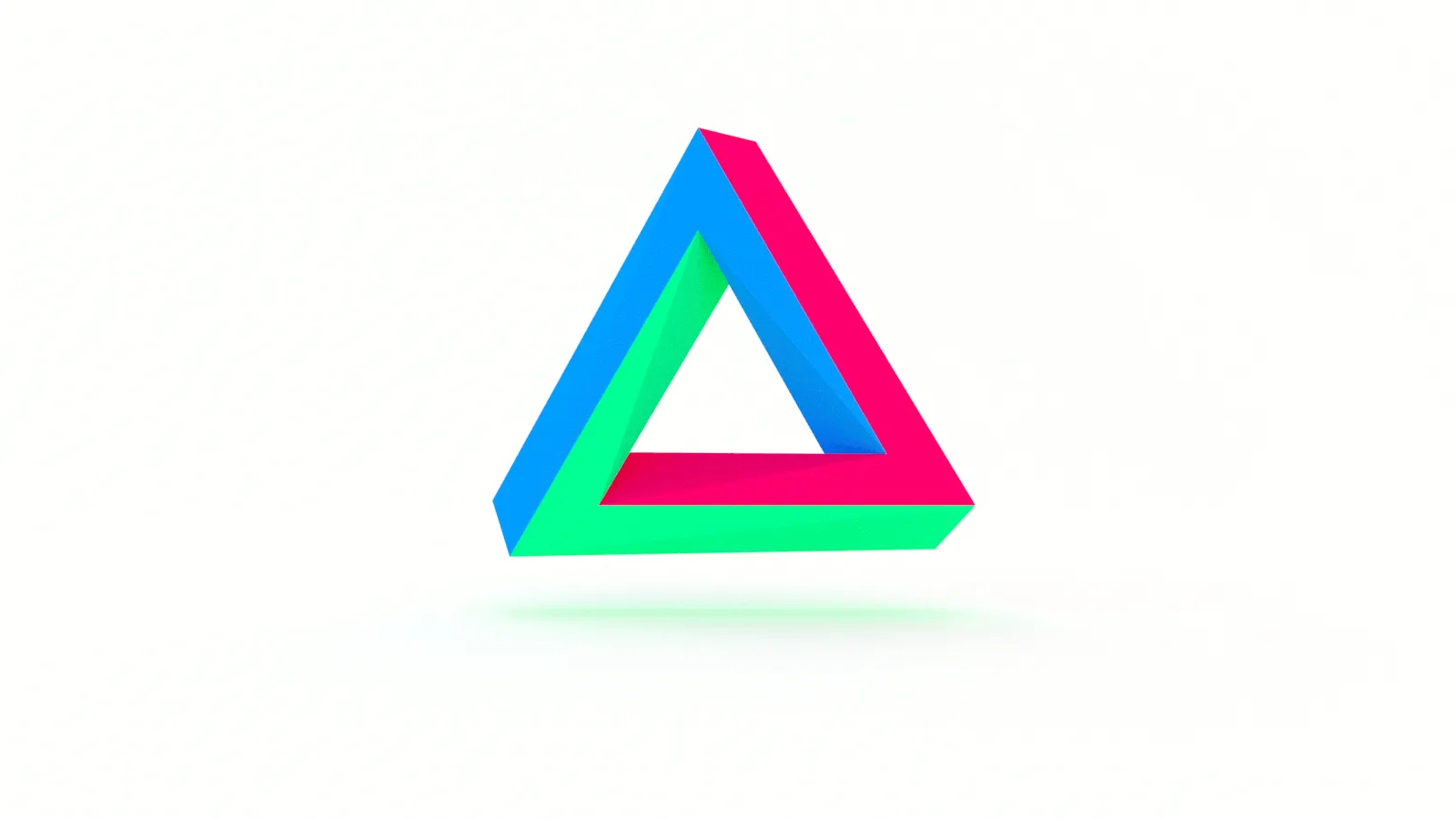  illustration of a Penrose triangle 